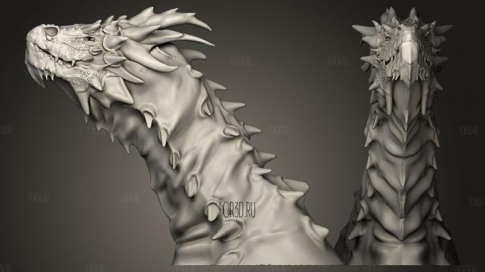 Голова дракона 3d stl модель для ЧПУ